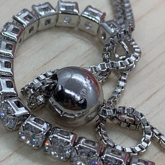 🌟 Silver 925 CZ Diamond Tennis  Bracelet - Picture 6 of 7